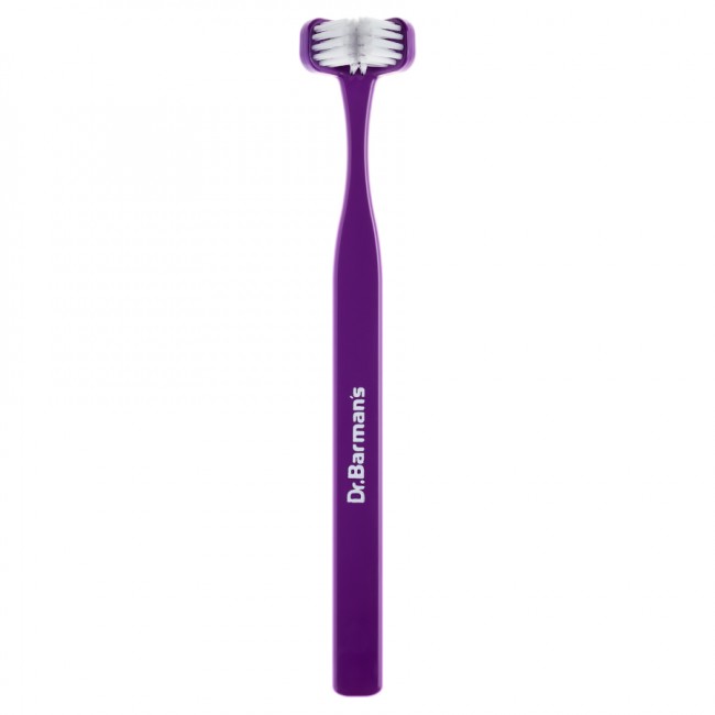 CEPILLO DENTAL DR. BARMAN´S CABEZAL TRIPLE +12 AÑOS MORADO