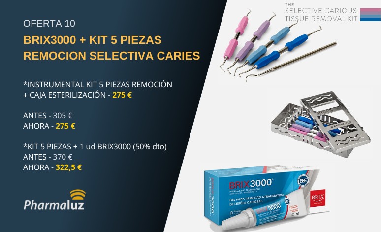OFERTA 10 - BRIX3000+KIT 5 PIEZAS REMOCION SELECTIVA CARIES