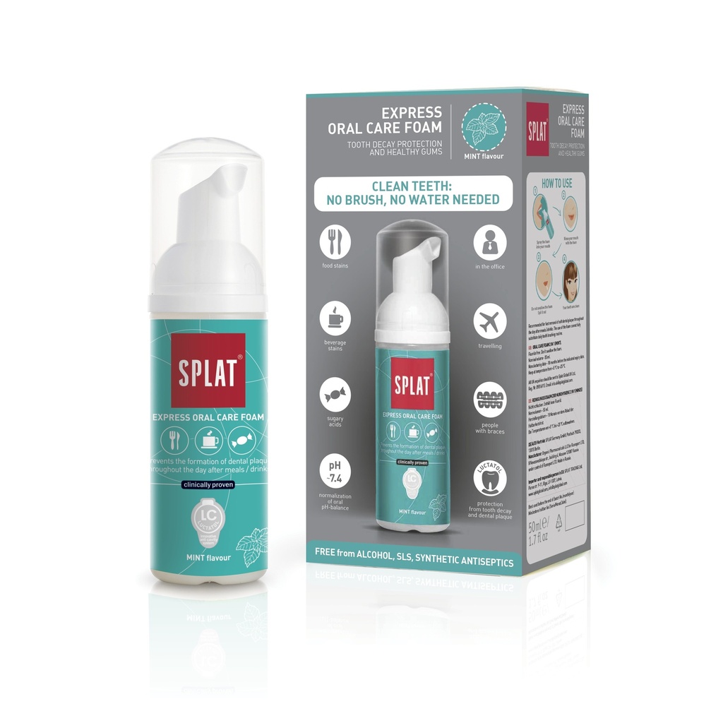 Espumas dentales SPLAT 2 en 1 sabor Menta