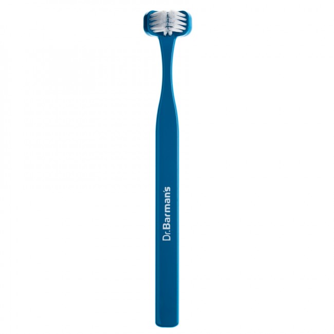 CEPILLO DENTAL DR. BARMAN´S CABEZAL TRIPLE 6-11 AÑOS AZUL