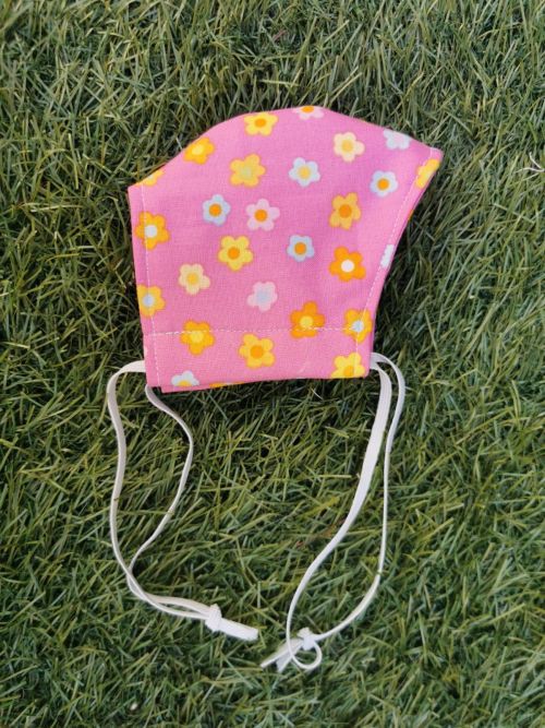 MASCARILLA INFANTIL FLORES""