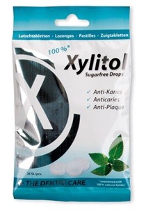 [630172] Pastillas Xylitol Miradent sabor Menta bolsa 60 gr