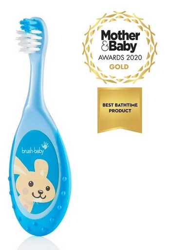 [BRB207AZ] FLOSSBRUSH CEPILLO INFANTIL 0-3 AÑOS COLOR AZUL