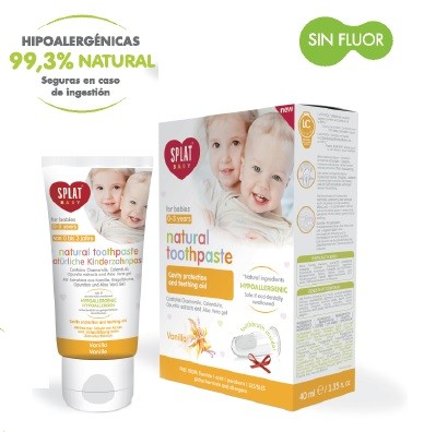 Pasta dental SPLAT Baby 0-3 años sabor Vainilla