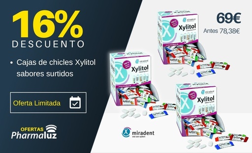 PACK OFERTA 3 CAJAS CHICLES XYLITOL 200X2 SABORES SURTIDOS