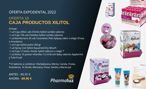 OFERTA 10 - CAJA PRODUCTOS XILITOL