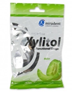 [630170] Pastillas Xylitol Miradent sabor Melón bolsa 60 gr