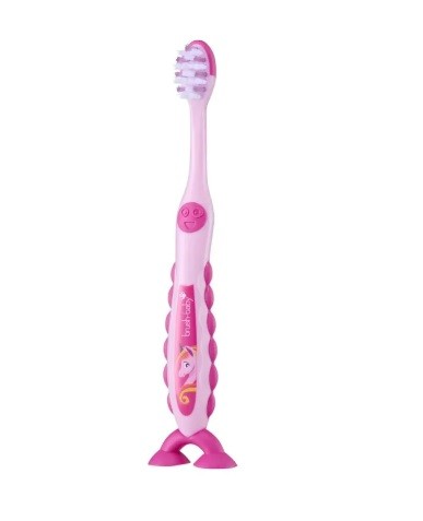 [BRB213] FlossBrush cepillo niño 3-6 años color rosa