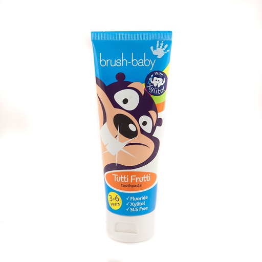 [BRB025] Pasta dental con Xylitol Bruhs-Baby sabor TuttiFrutti (3-6 años)			