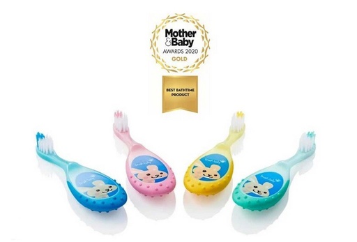 [BRB207] PACK DE 4 FLOSSBRUSH CEPILLO INFANTIL 0-3 AÑOS COLORES MEZCLADOS