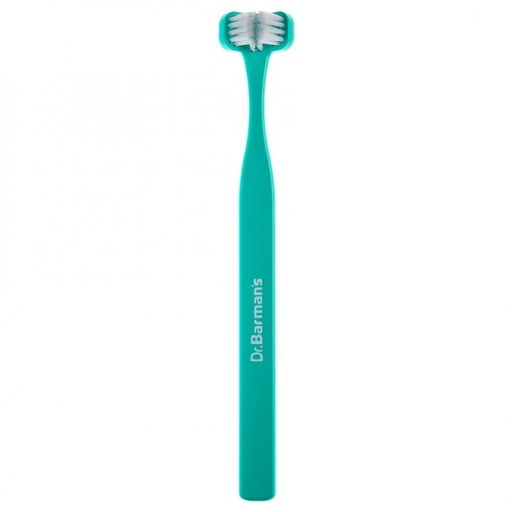 CEPILLO DENTAL DR. BARMAN´S CABEZAL TRIPLE 6-11 AÑOS VERDE