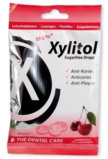 [630171] Pastillas Xylitol Miradent sabor Cereza bolsa 60 gr	
