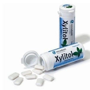 [630080] Chicles Xylitol Miradent sabor Menta bote 30 gr				
