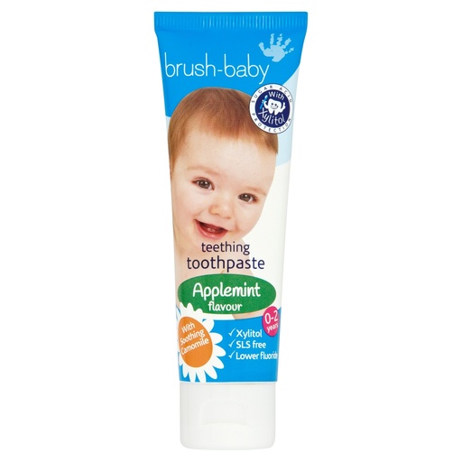 [BRB091] Pasta dental con Xylitol Bruhs-Baby sabor Manzana (0-2 años)			