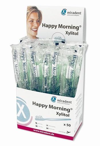 [605496] Caja cepillo desechable Happy Morning Xylitol ( 50 uds )