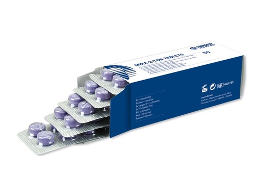 [605765] Revelador de placa formato pastillas Mira-2-Ton 50 uds (5x10)	
