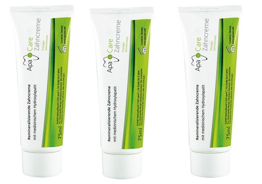 PACK 3 UDS PASTA DENTAL APACARE CON NANOHIDROXIAPATITA