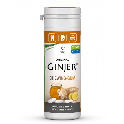 [400103] GINJER Chicles  Jengibre-Miel bote 30 gr