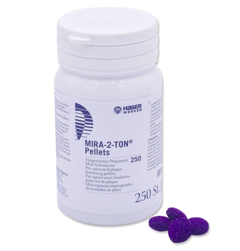 MIRA-2-TON-PELLETS REVELADOR DE PLACA 250 UDS