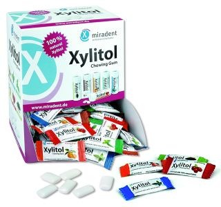 [635069] Caja Chicles Xylitol Miradent sabores surtidos (200x2 uds)