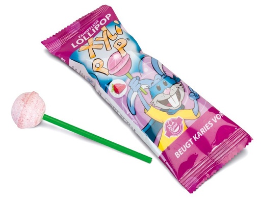 [630208] XyliPOP Lollypop - Caramelo de palo sabor FRESA