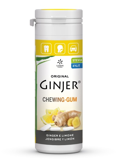 [400103] GINJER Chicles  Jengibre-Limón bote 30 gr