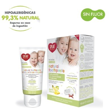 Pasta dental SPLAT Baby 0-3 años sabor Plátano-Manzana