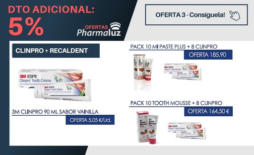 OFERTA 3 - PASTA CLINPRO + RECALDENT