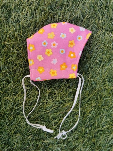 MASCARILLA INFANTIL FLORES""